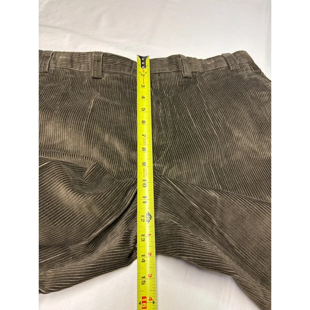 LL Bean Mens‎ Corduroy Pants Brown Straight Fit Waist 38X30 Cotton Blend Casual - Picture 10 of 13